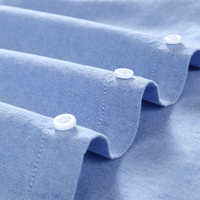 100% bawełna koszula typu Oxford męska z długim rękawem haftowane konia dorywczo bez kieszeni stałe żółty sukienka koszula mężczyźni Plus rozmiar 5XL6XL 6